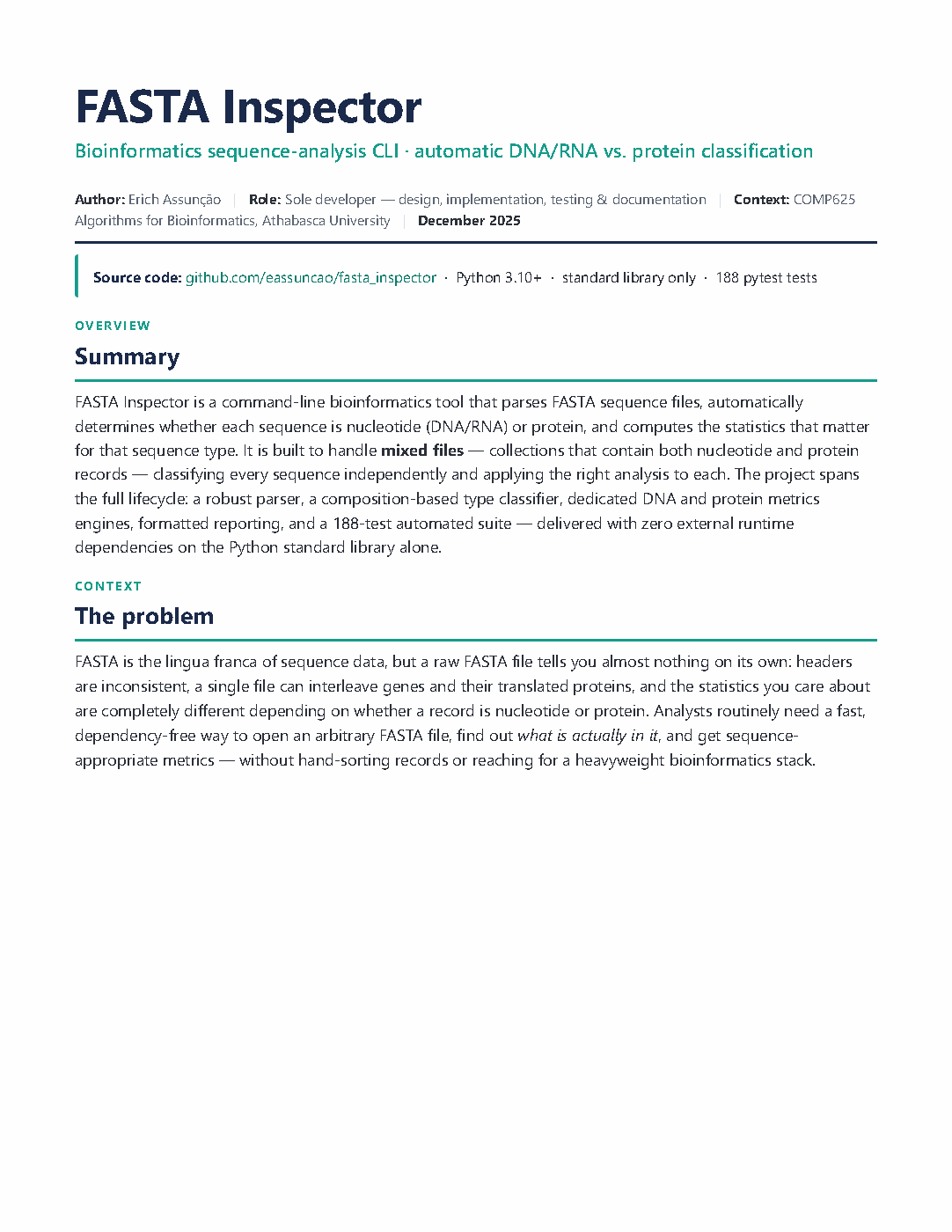 Cover of the FASTA Inspector case study